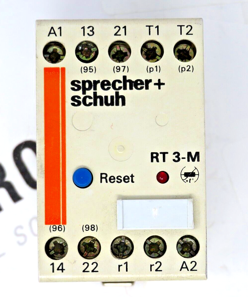 Sprecher + Schuh RT3-M 110 VAC 50/60 HZ Thermistor Protection Relay
