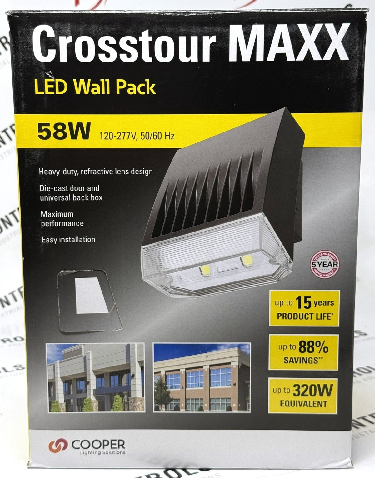 Cooper Lumark XTOR6BRL LED Wall Pack 120-277V 58W 5000K0