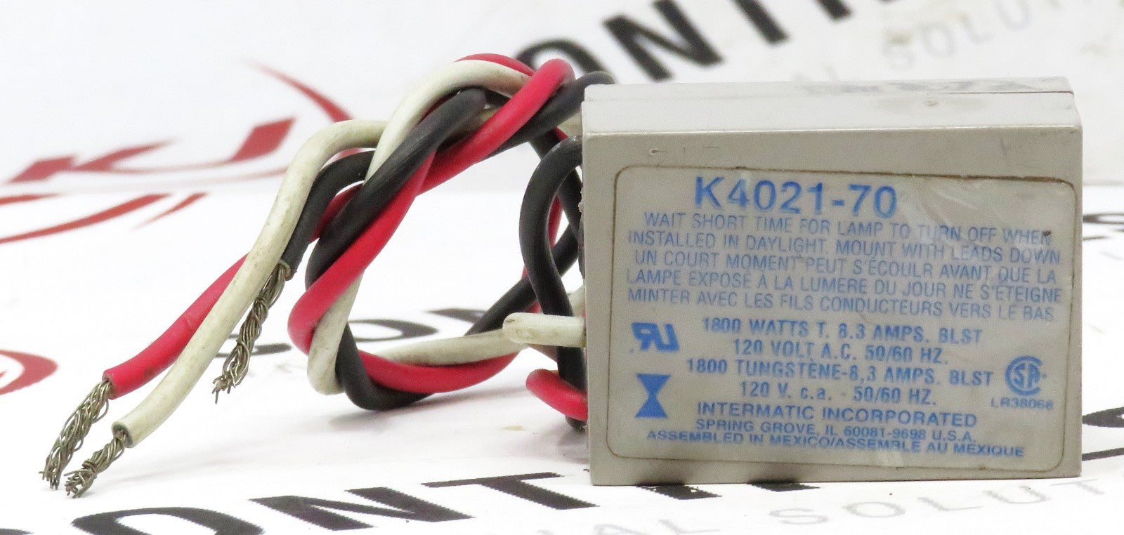 Intermatic K4021-70 Thermal Photocontrol 120V 1800W (** No Mounting Hardware**)0