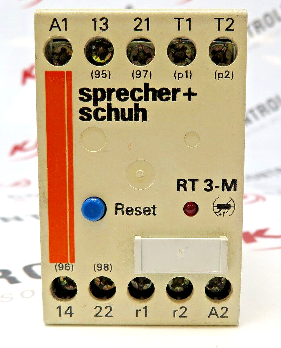 Sprecher + Schuh RT3-M 110 VAC 50/60 HZ Thermistor Protection Relay