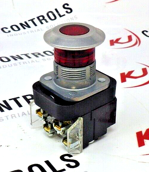Allen-Bradley 800T-FXP16RA1 30mm Push-Pull Button Mushroom Head 120V AC