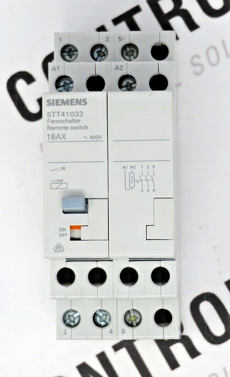 Siemens 5TT4103-2 Remote Control 16AX 230-240VAC 1-Pole DIN MNT Bistable Switch