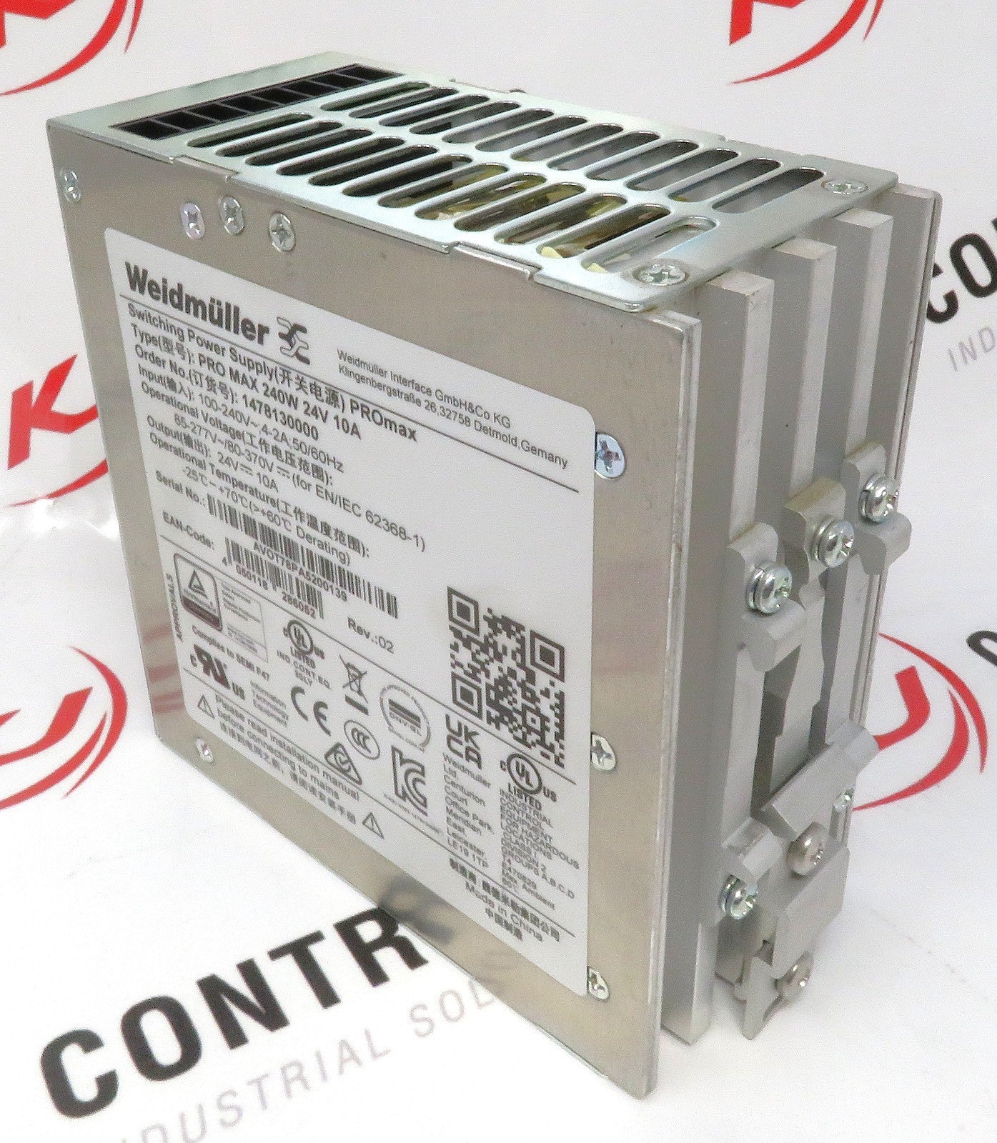 Weidmüller PRO MAX 1478130000 24V 10A 240W Power Supply DIN Rail Mount1