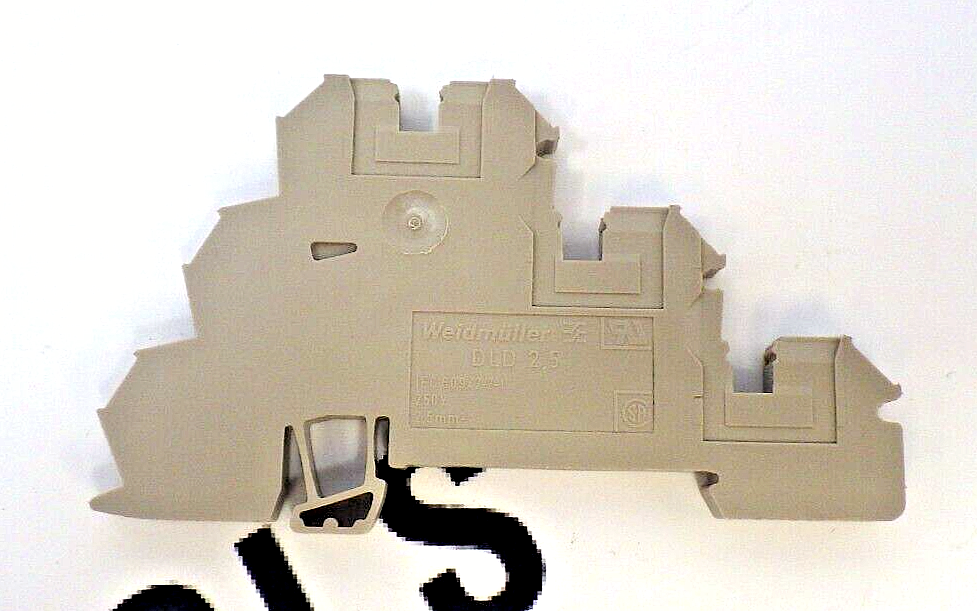 Weidmüller DLD 2.5 DB Terminal Block & AP DLD2.5 DB End Plate, (Lot of 4)