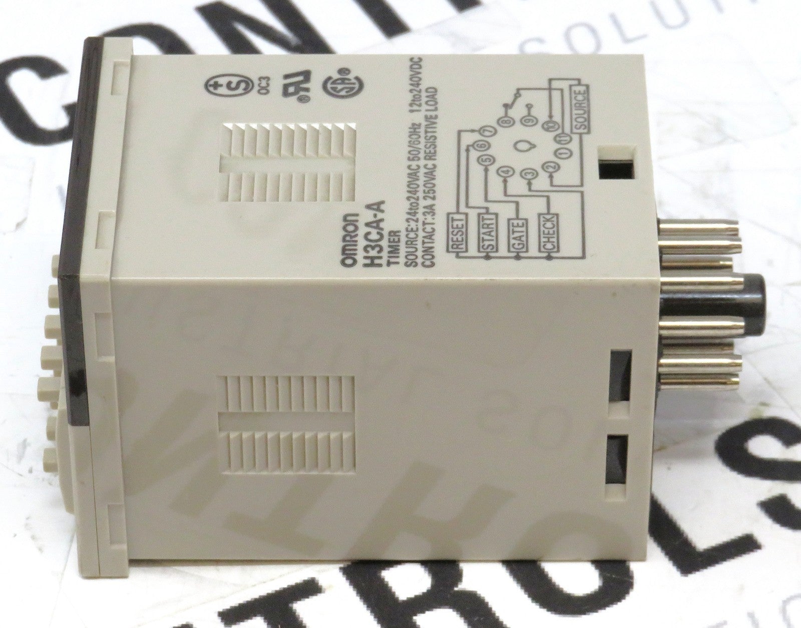 Omron H3CA-A Digital Timer 11-Pin 24-240VAC/VDC SPDT Socket Mount1