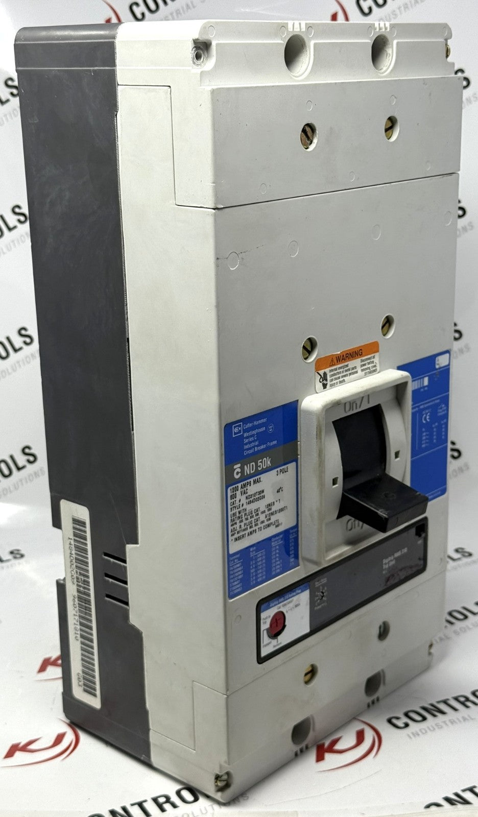 Cutler-Hammer Westinghouse ND312T33W 3-Pole 1200A 50kA Circuit Breaker1