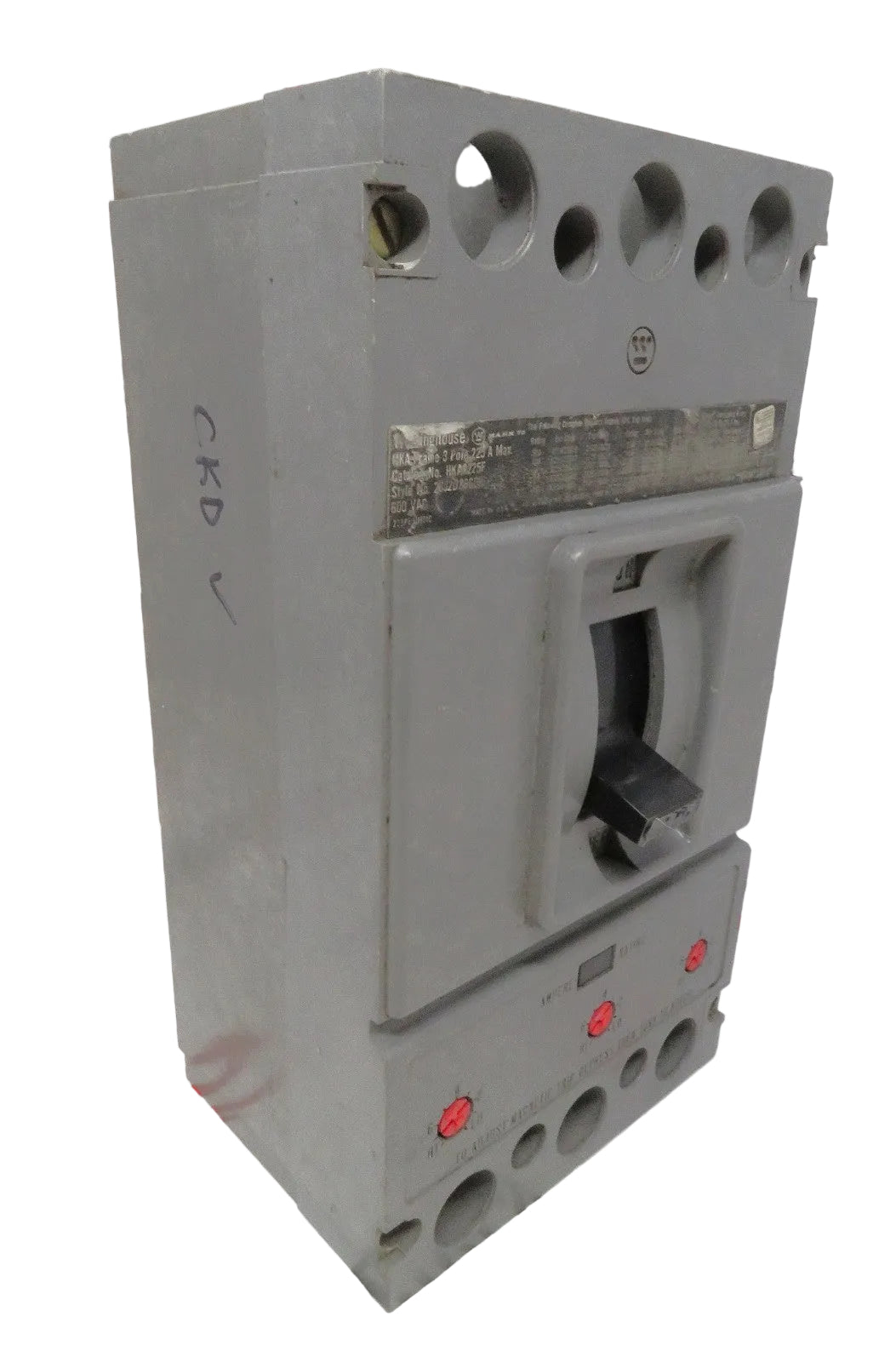 Eaton/Westinghouse HKA3225F 175A 3P 600V Circuit Breaker Style 2602D8G080