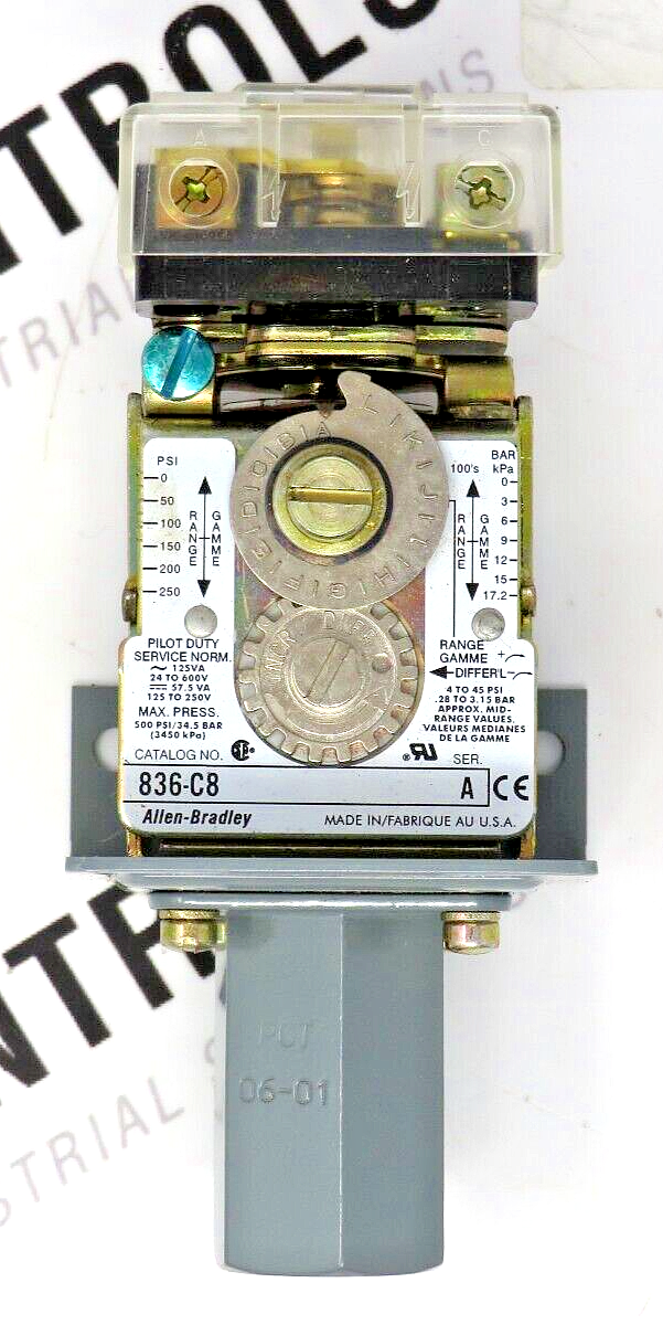 Allen-Bradley 836-C8 Electro-Mechanical Pressure Control Switch
