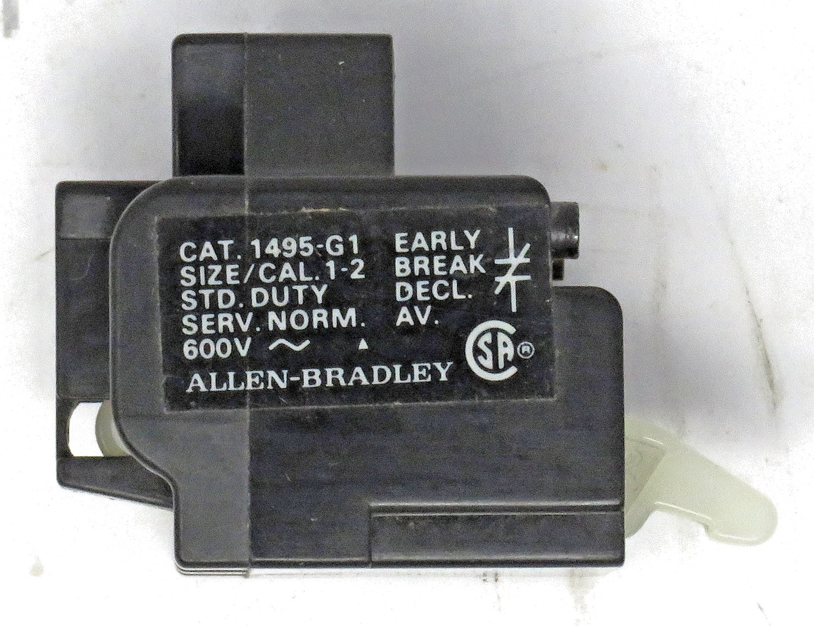 Allen-Bradley 1495-G1 Auxiliary Contact 1NC Early Break 600V AC ( * Lot of 13 *)0