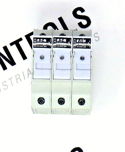 Eaton Bussmann CHCC3DIU 3-Pole 30A 600V Class CC Fuse Holder with Indicator