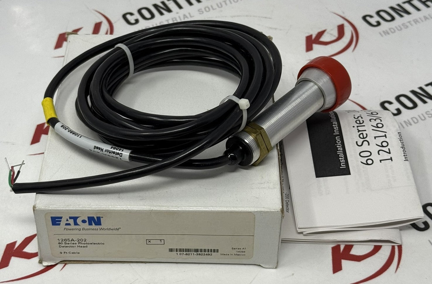 Eaton Cutler-Hammer 1265A-202 Photoelectric Detector Head 9ft1