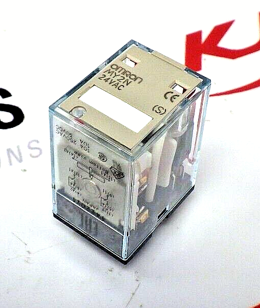 Omron MY2N-24VAC-S 8-Pin DPDT 10A Relay 24V AC with LED and Mechanical Indicator