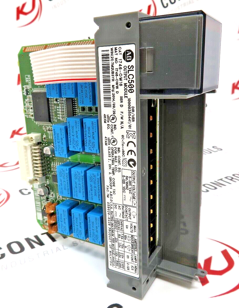 Allen-Bradley 1746-OW16 SLC 500 Digital Contact Output Module (No Door/Term BLK)