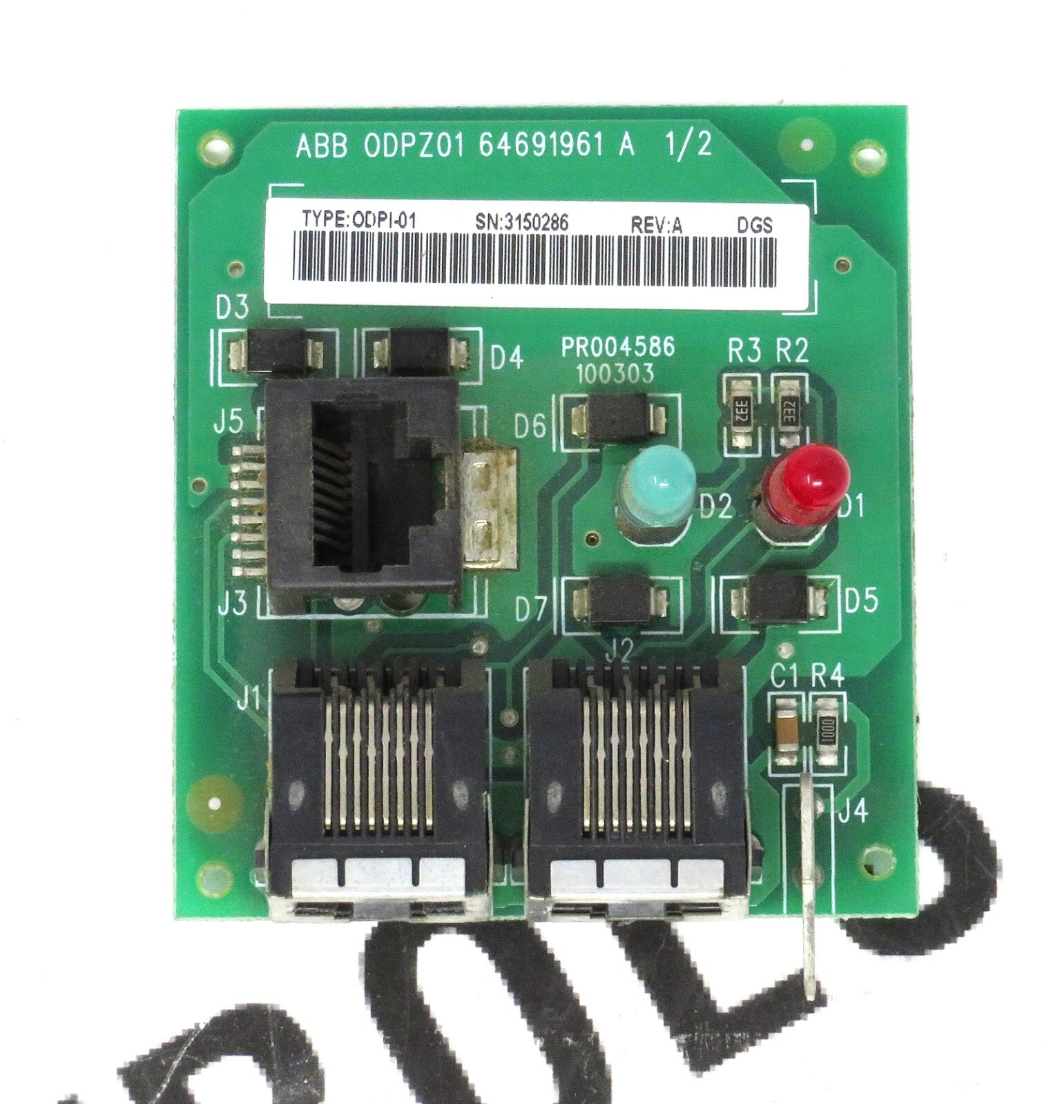 ABB ODPZ01 ODPI-01 HMI Control Panel w/ Bezel 64630725B Interface Module3