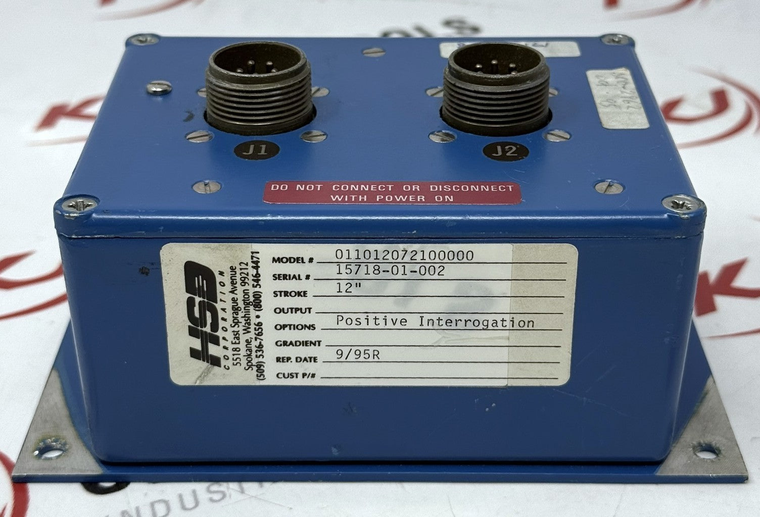 HSB Corporation 011012072100000 Electronic Box / Analog Output Module 12" Stroke0