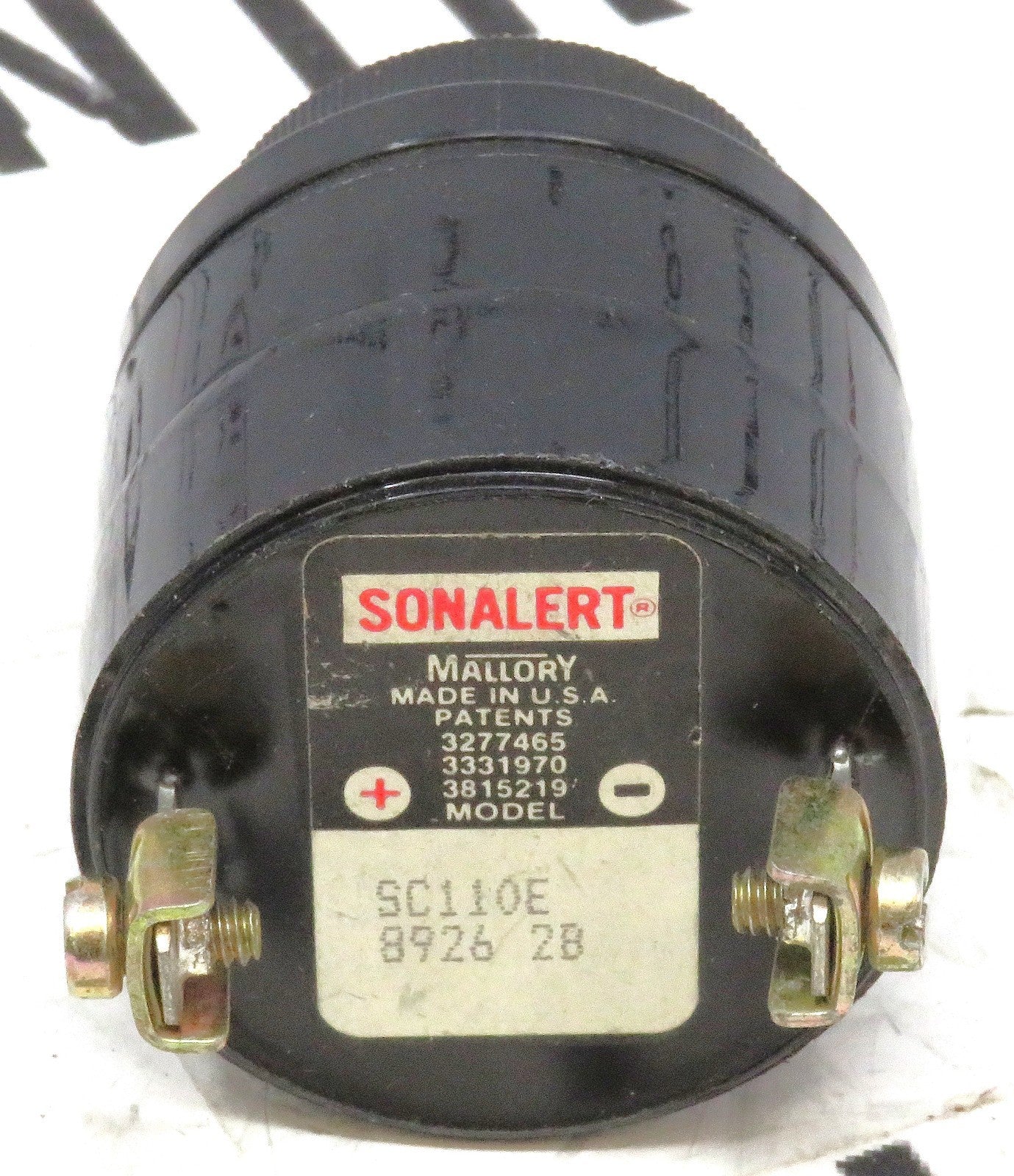 Mallory Sonalert SC110E 120V Continuous Alarm Transducer 78dBA 1.9kHz0