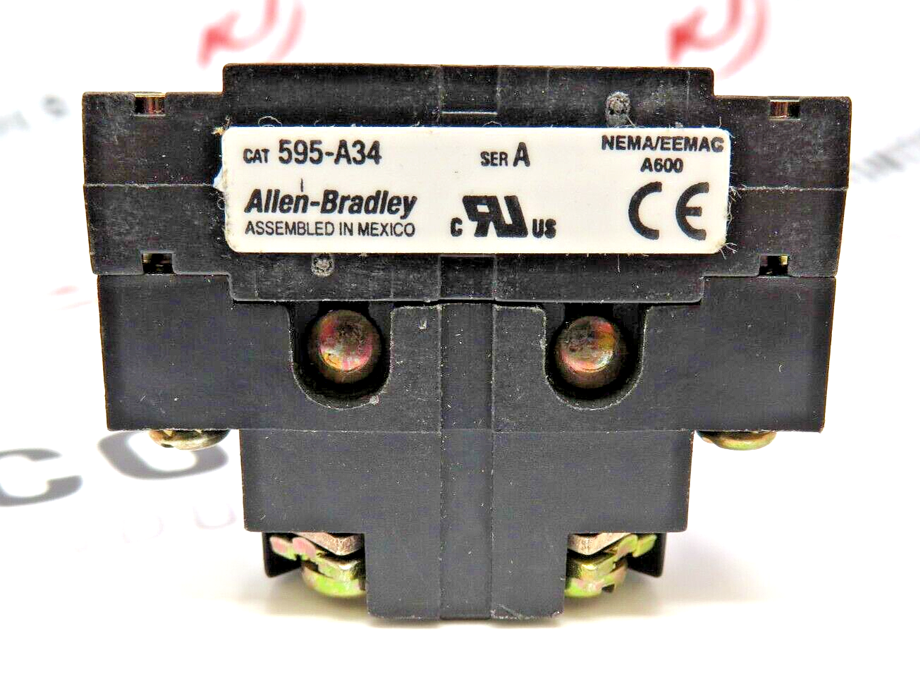 Allen-Bradley 595-A34 Auxiliary Contact, 1 NO, Size 3 or 4, for Eutectic Alloy R