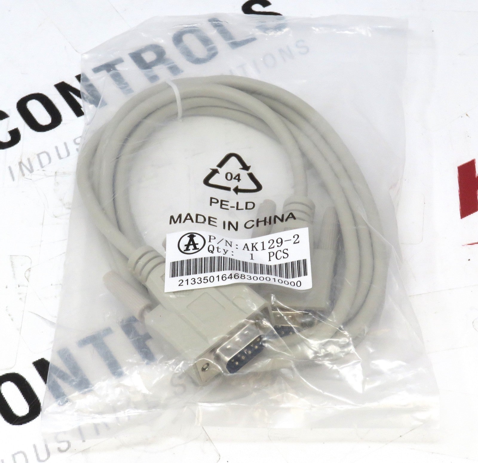 Assmann AK129-2 2m D-Sub 9-Pin Male/Male Cable Shielded Molded Beige0