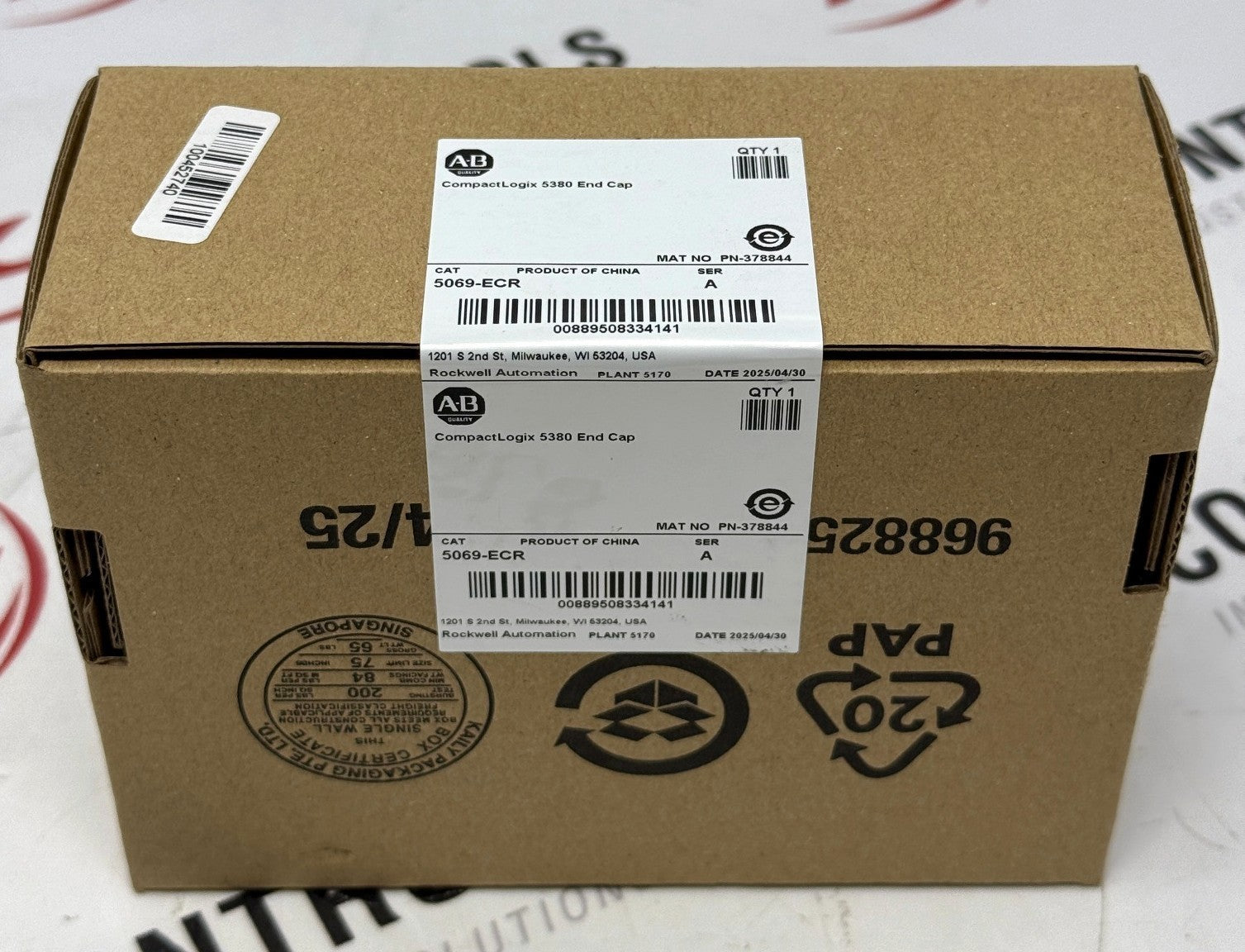Allen-Bradley 5069-ECR CompactLogix 5380 End Cap Terminator (Boxed)0