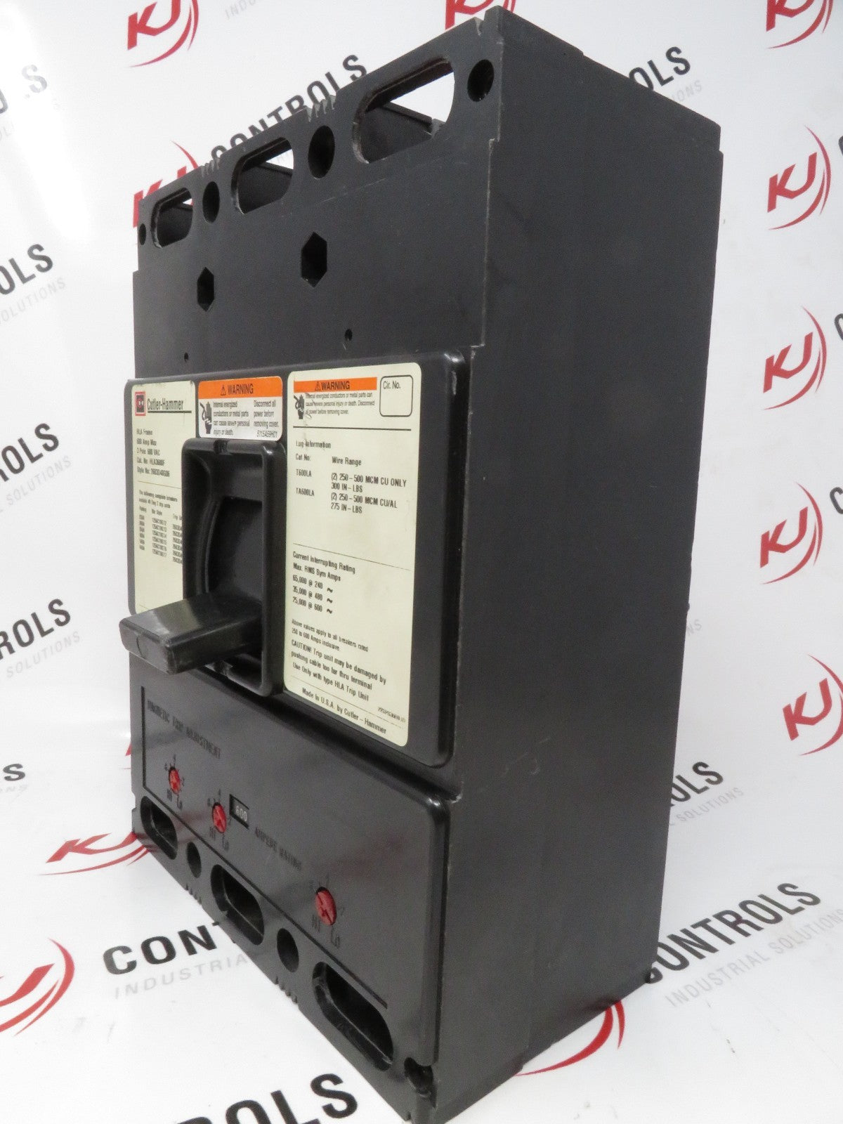 Eaton Cutler-Hammer HLA3600F 600A 3P 600V Circuit Breaker HLA Frame 2603D48G061