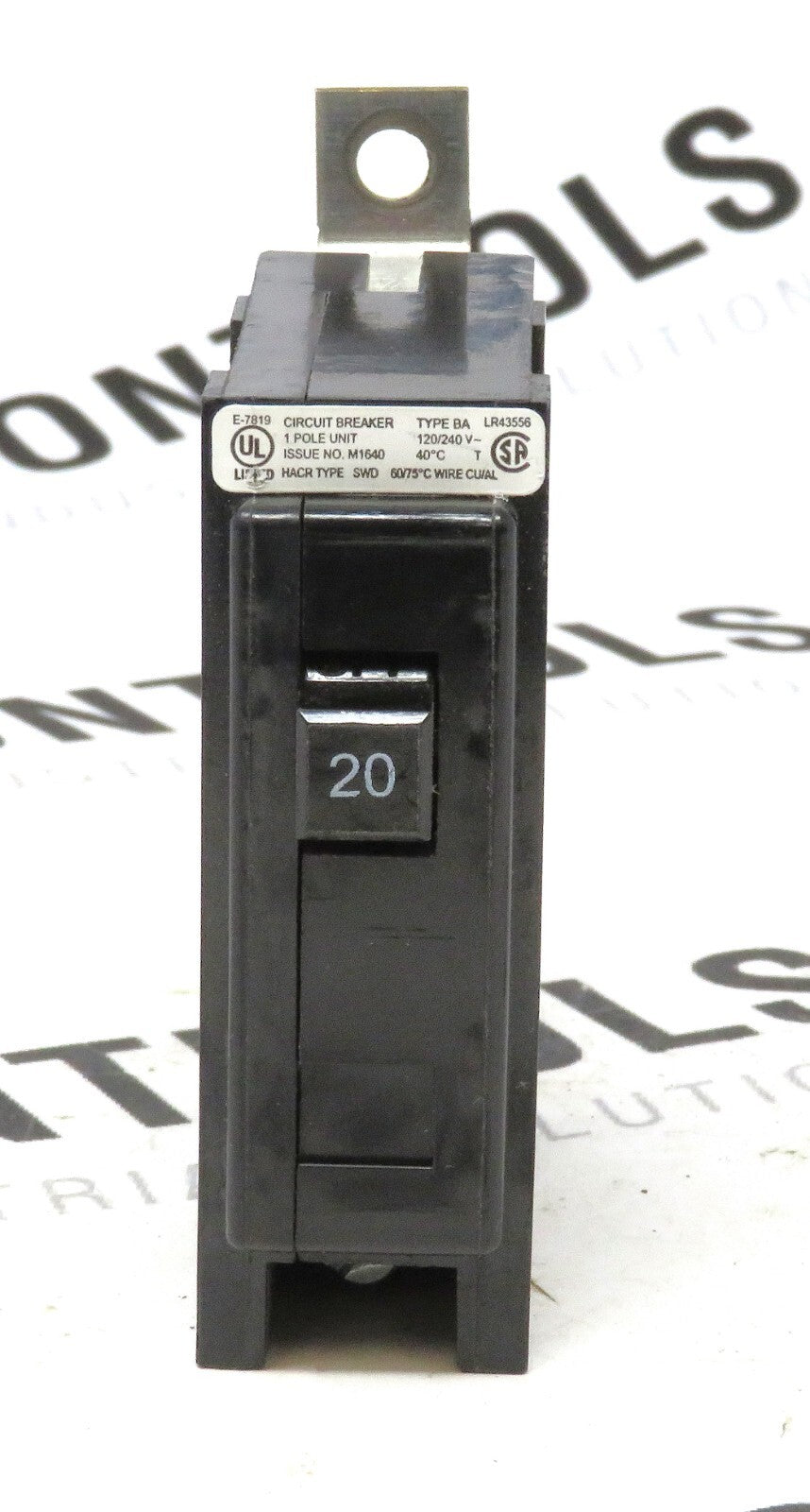 Eaton Cutler-Hammer BA120 20A 1-Pole 120/240V Bolt-On Circuit Breaker0