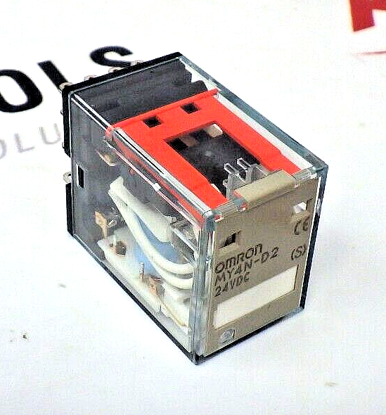 Omron MY4N-D2-24VDC 4PDT 24V DC 3A Relay with LED and Surge Protection