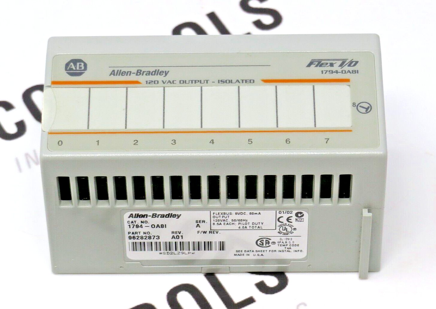 Allen-Bradley 1794-OA8I Flex I/O 4A 120VAC 8-Point Digital Output Module