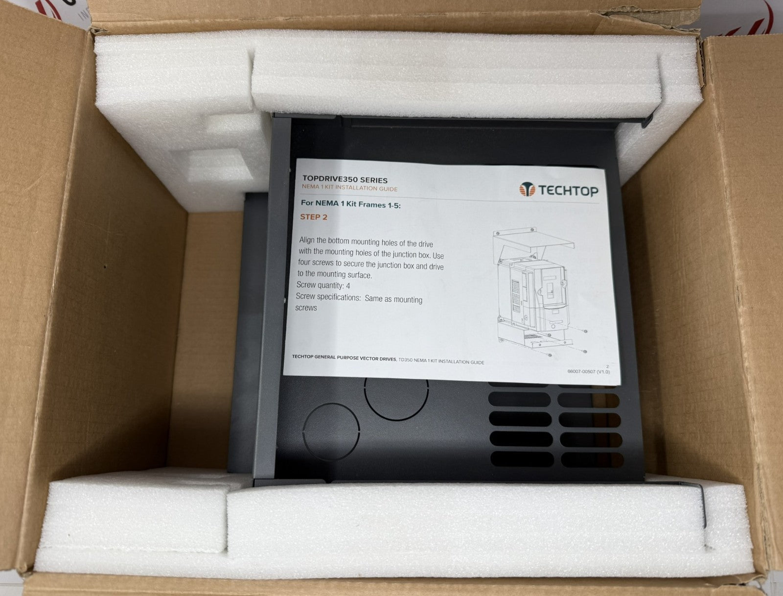 Techtop TD350N1KIT-5 NEMA 1 Enclosure Kit for TOPDRIVE350 Frames 1-51