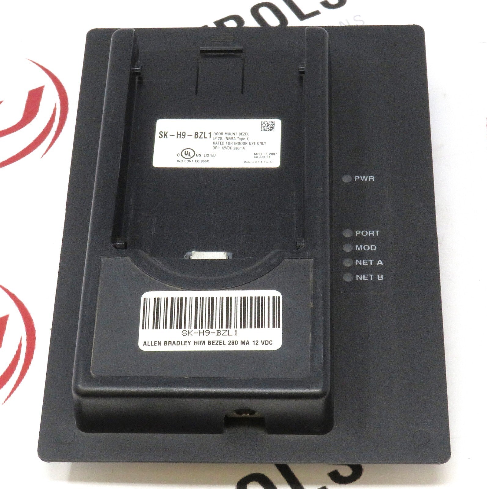Allen-Bradley SK-H9-BZL1 Door Mount HIM Bezel 12VDC 280mA IP20 NEMA 10