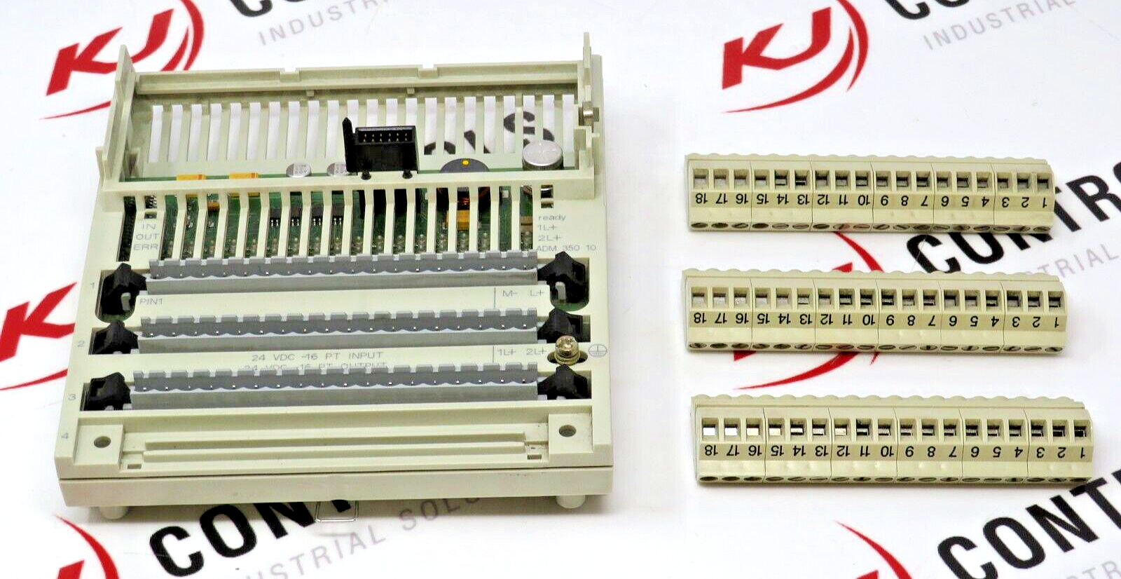 Schneider Electric Modicon Momentum 170ADM35010 16-PT I/O MOD & 3 Wiring Blocks