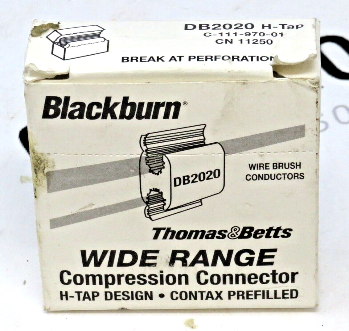 Thomas & Betts Blackburn DB2020 Aluminum H-Tap Compression Connector