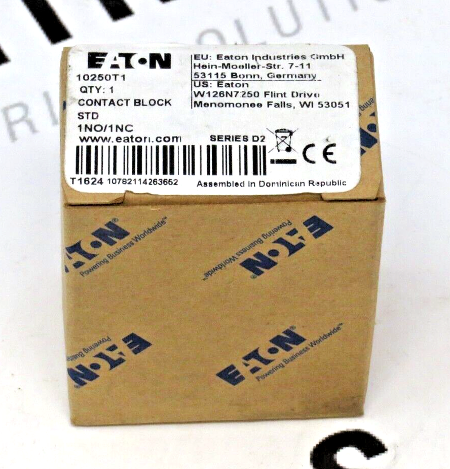 Eaton 10250T1 30mm Pushbutton Contact Block 1NO-1NC