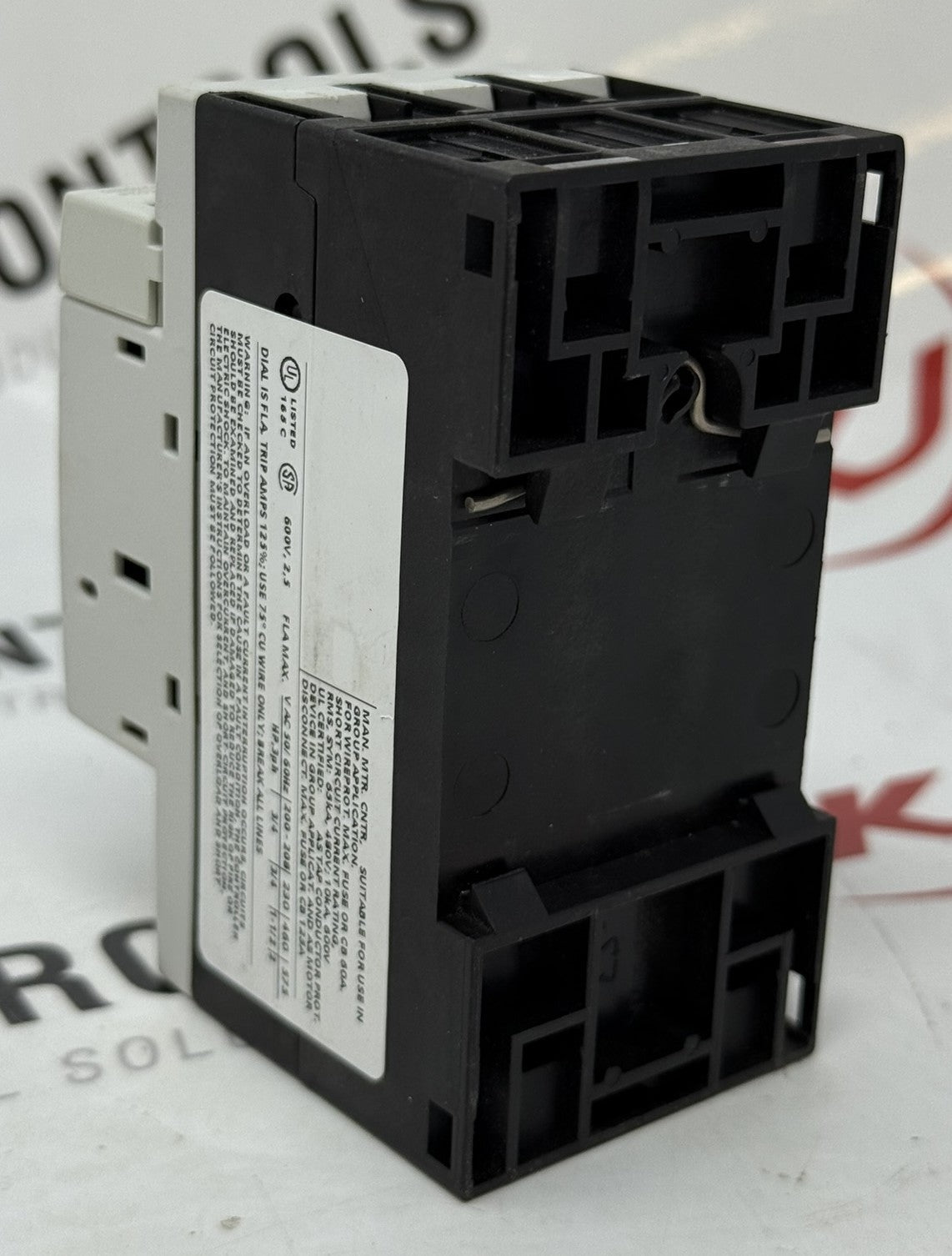 Siemens 3RV1011-1CA15 Adjustable Circuit Breaker 1.8-2.5A 690V 3-Pole1