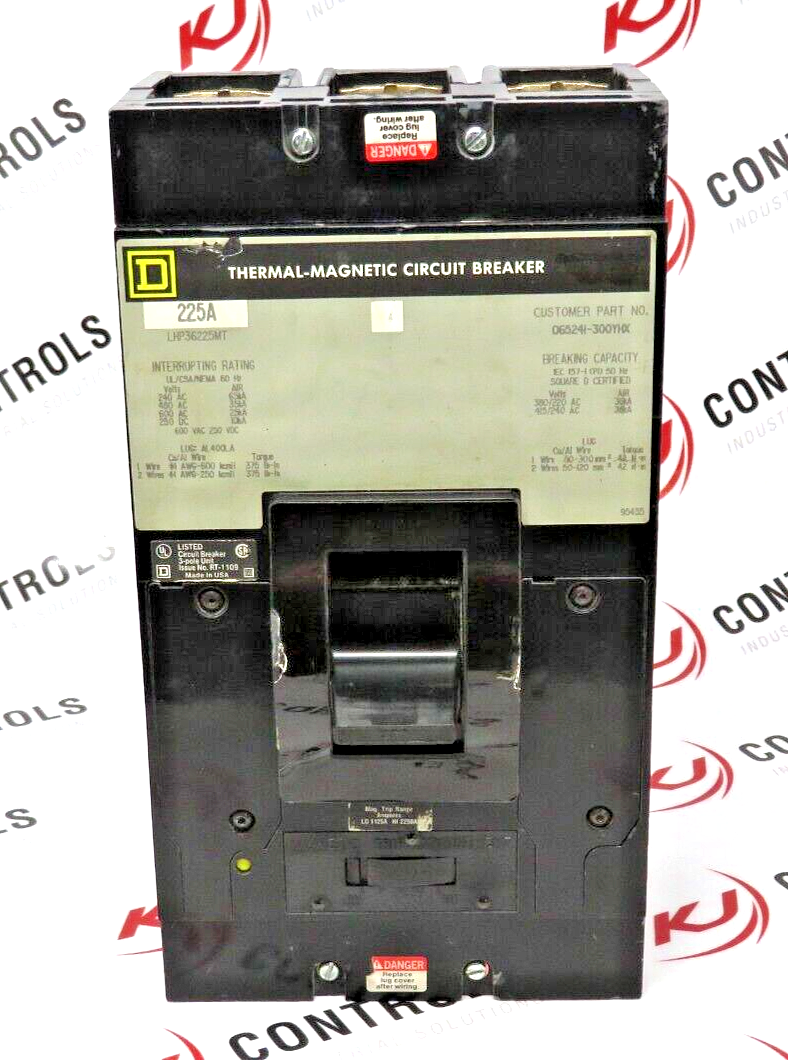 Schneider Electric Square D LHP36225MT 225A 600 VAC Thermal-MAG. Circuit Breaker