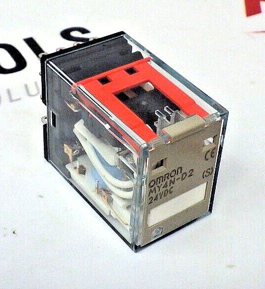 Omron MY4N-D2-24VDC 4PDT 24V DC 3A Relay with LED and Surge Protection