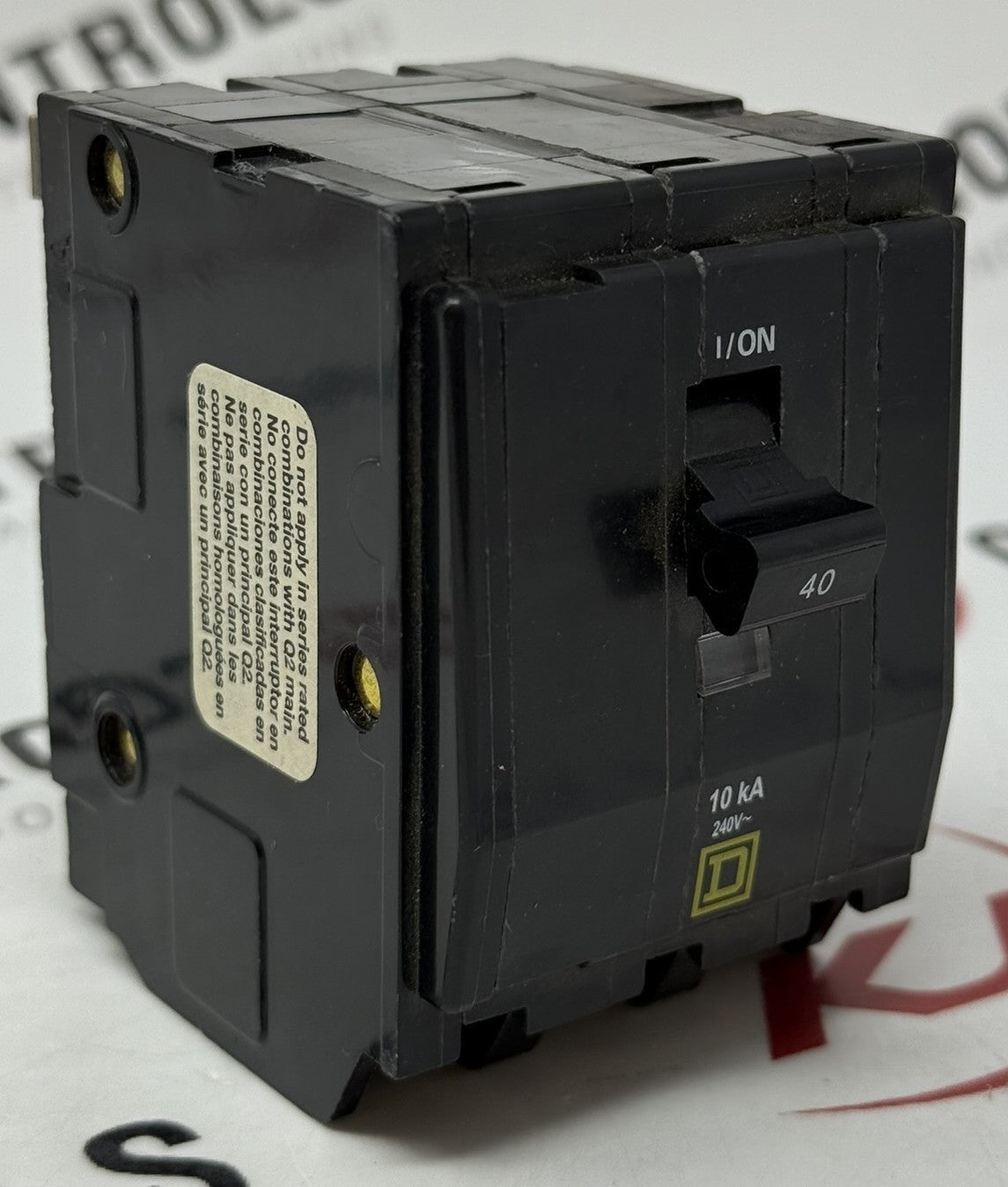 Square D QO340 40A 3-Pole Stab-In Circuit Breaker 120/240VAC0
