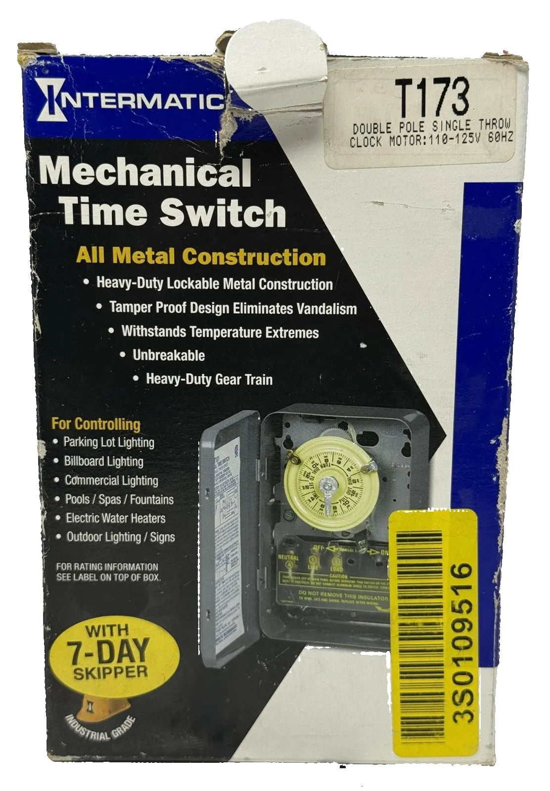 Intermatic T173 24 Hour Mechanical Time Switch DPST0