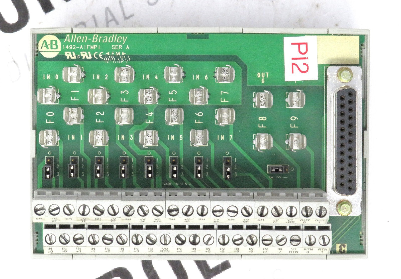 Allen-Bradley 1492-AIFMPI Series A I/O Interface Module 8 In/2 Out Fusible1
