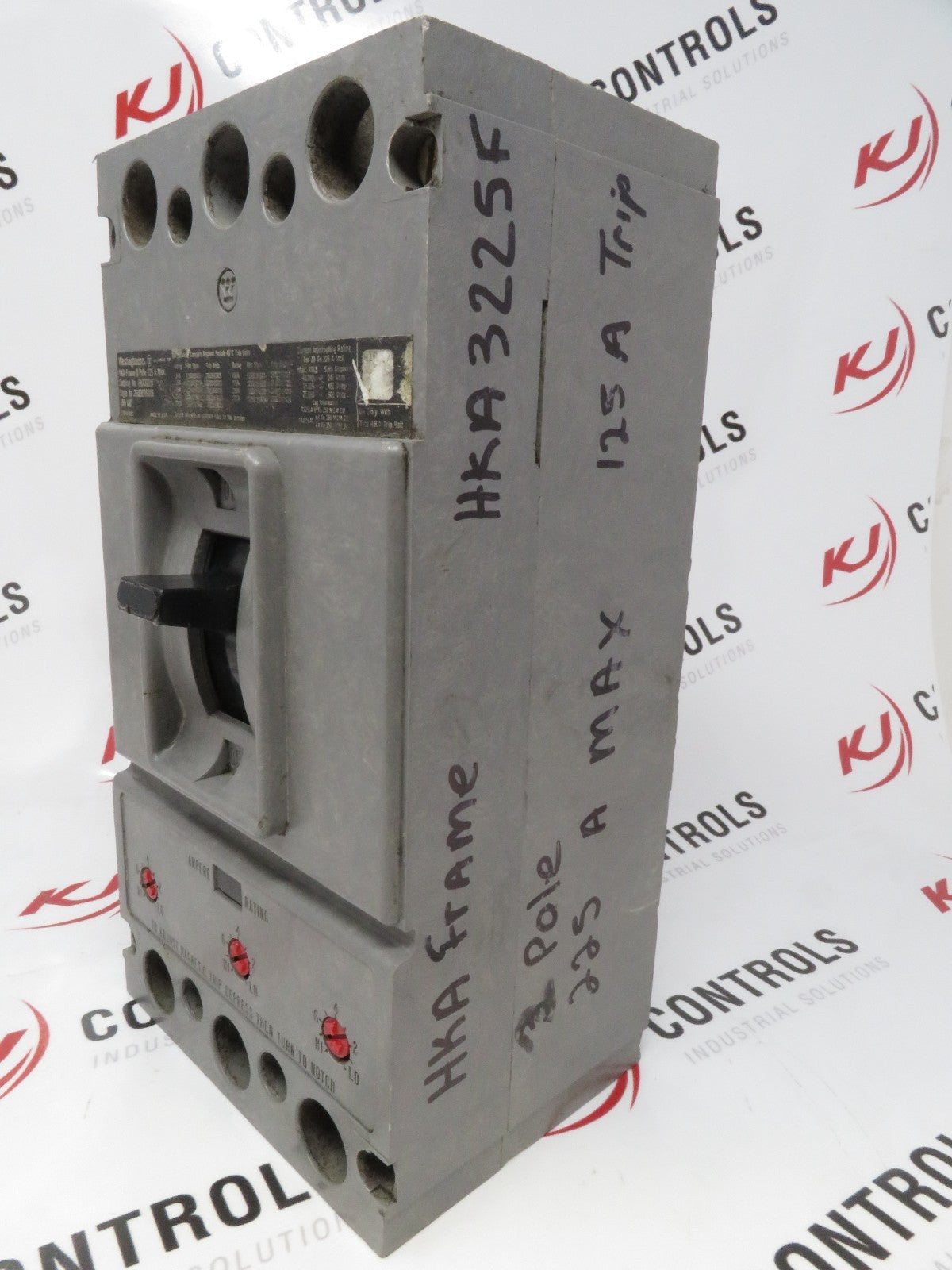 Eaton Westinghouse HKA3225F 3P 125A Trip 600V MCCB 2602D86G06 HKA Frame USA1