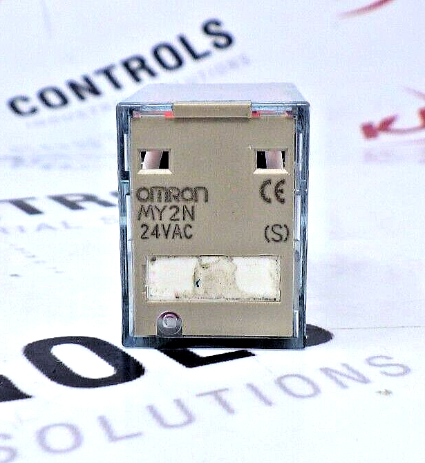 Omron MY2N-24VAC-S 8-Pin DPDT 10A Relay 24V AC with LED and Mechanical Indicator