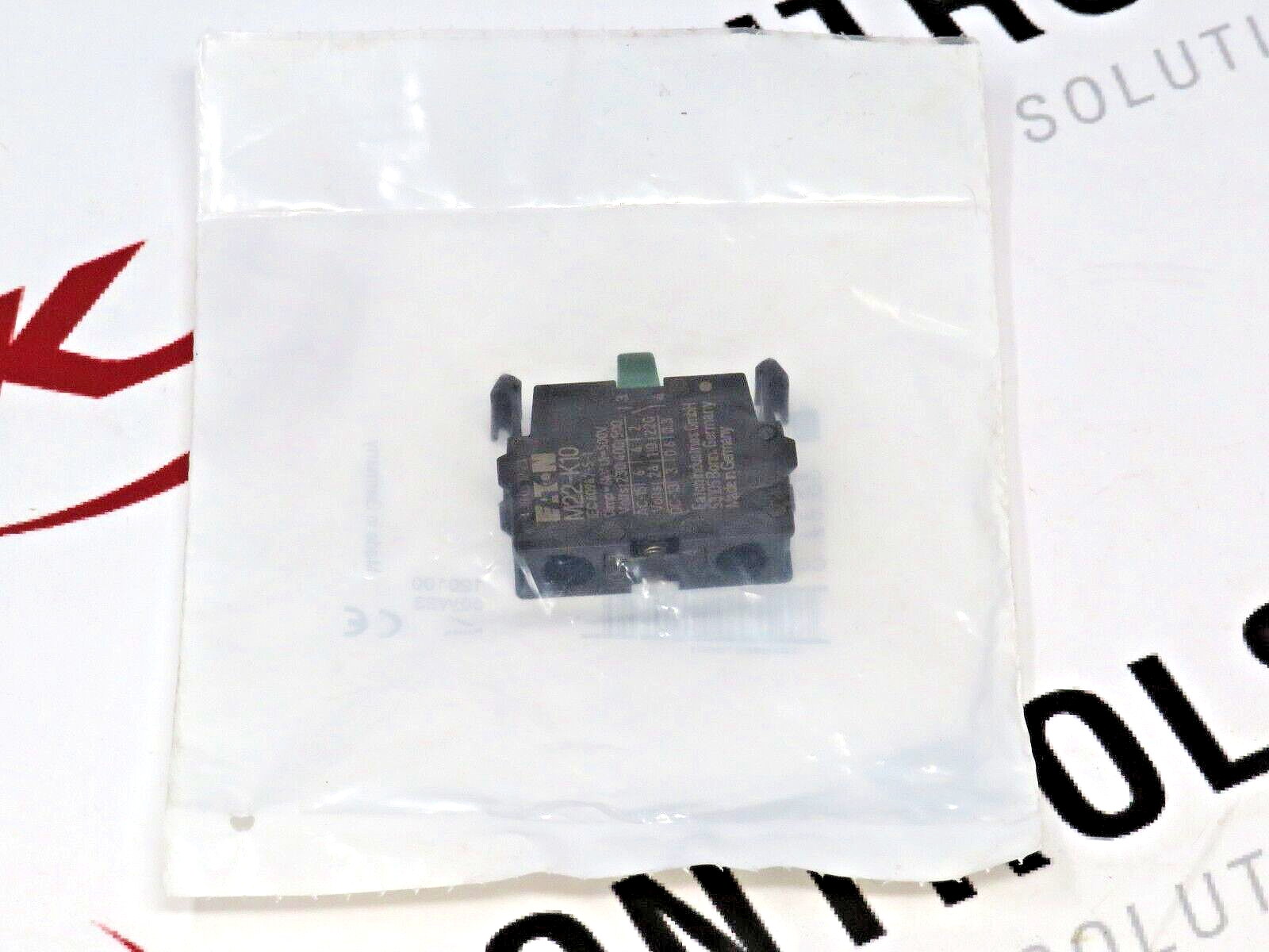 Eaton M22-K10 Contact Block, 22.5mm, 1NO, Screw Terminals