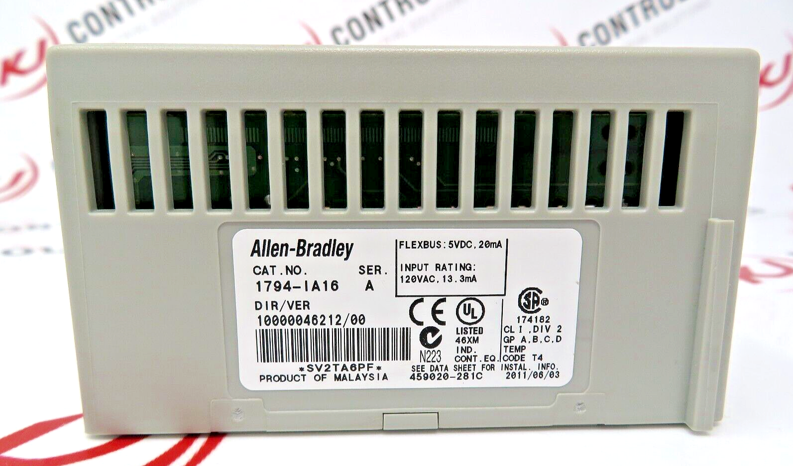 Allen-Bradley 1794-IA16 FLEX I/O 16-Inputs 120VAC Digital Input Module