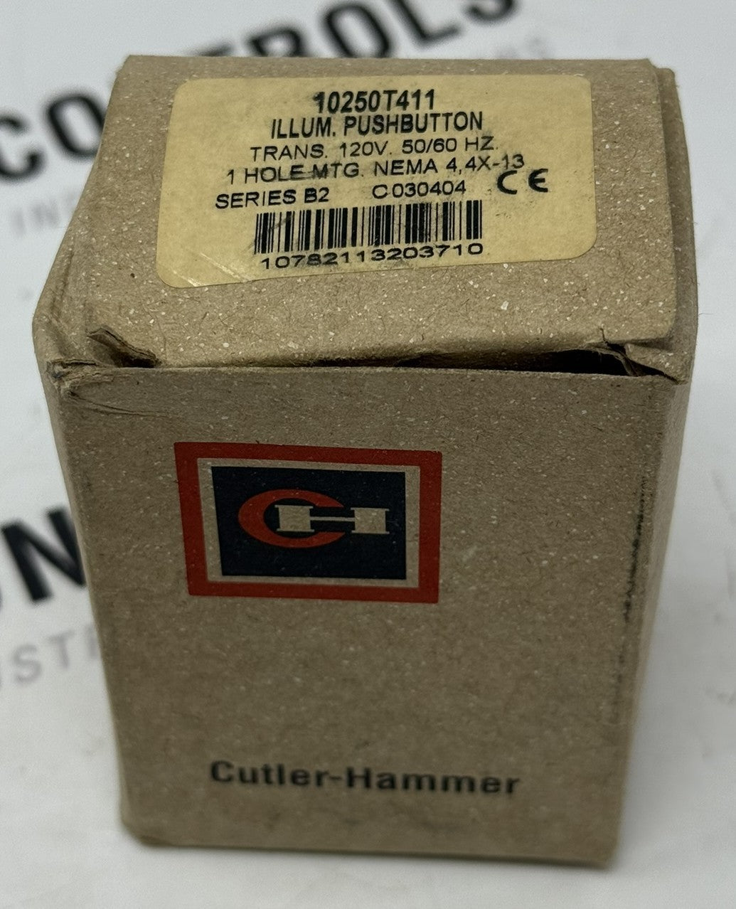 Cutler-Hammer 10250T411 Illuminated Pushbutton 120VAC 30.5mm0