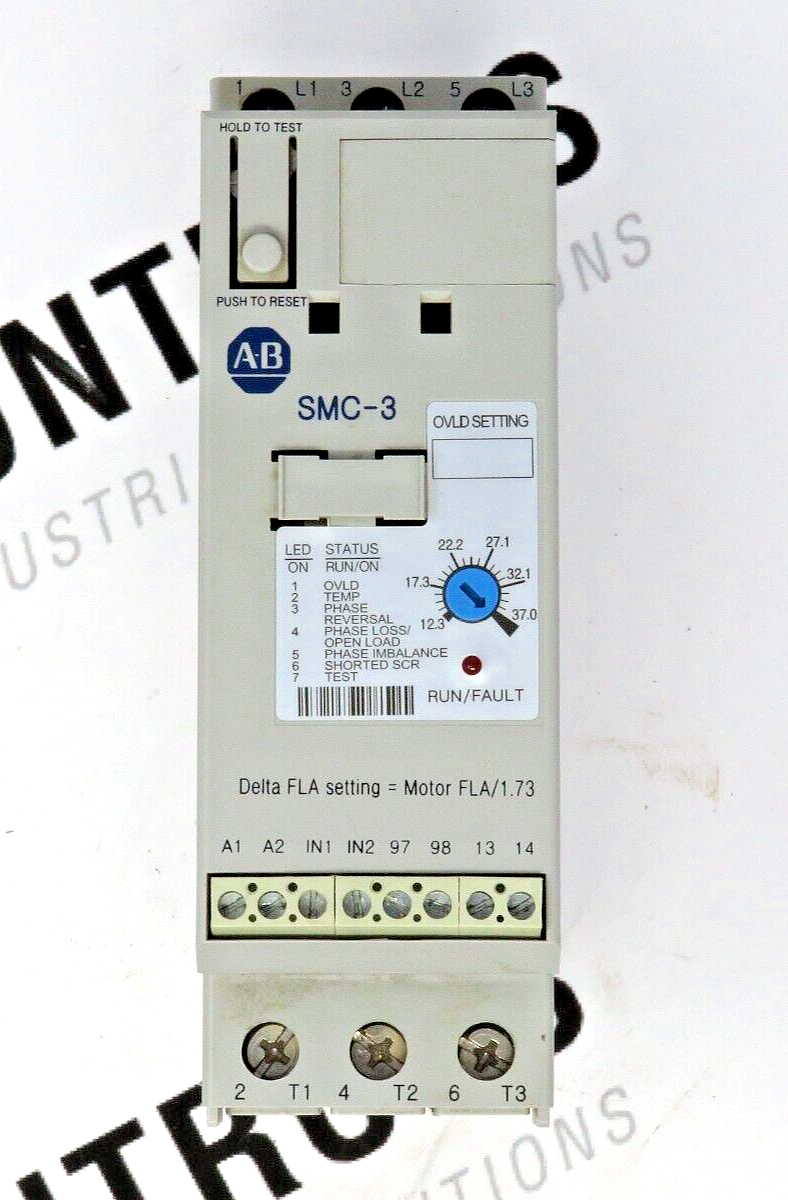 Allen-Bradley 150-C37NCR Soft Starter, Series B, 64A, 3 Phase, 200-600V