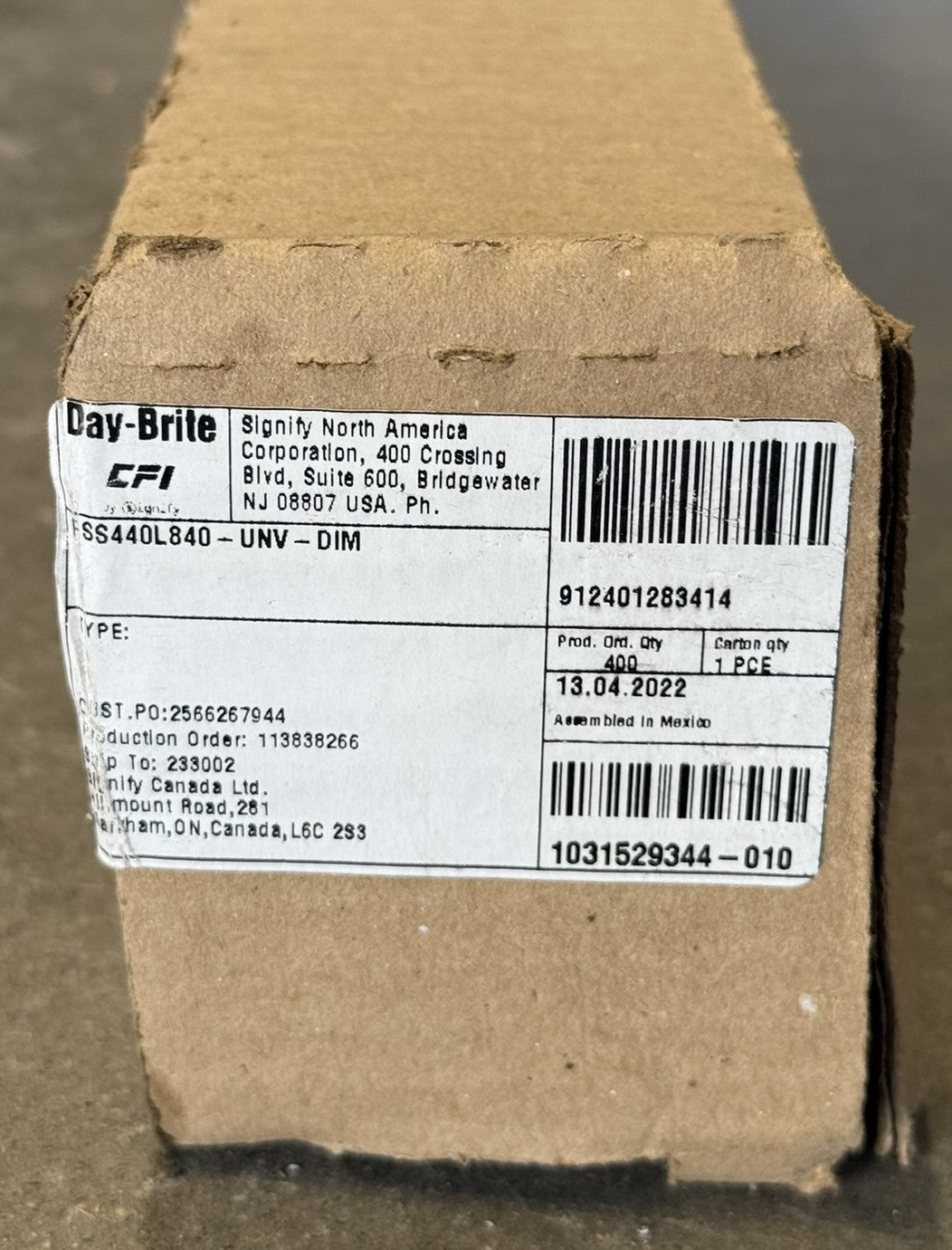 Day-Brite SS440L840-UNV-DIM 4ft LED Light Strip 4000K0