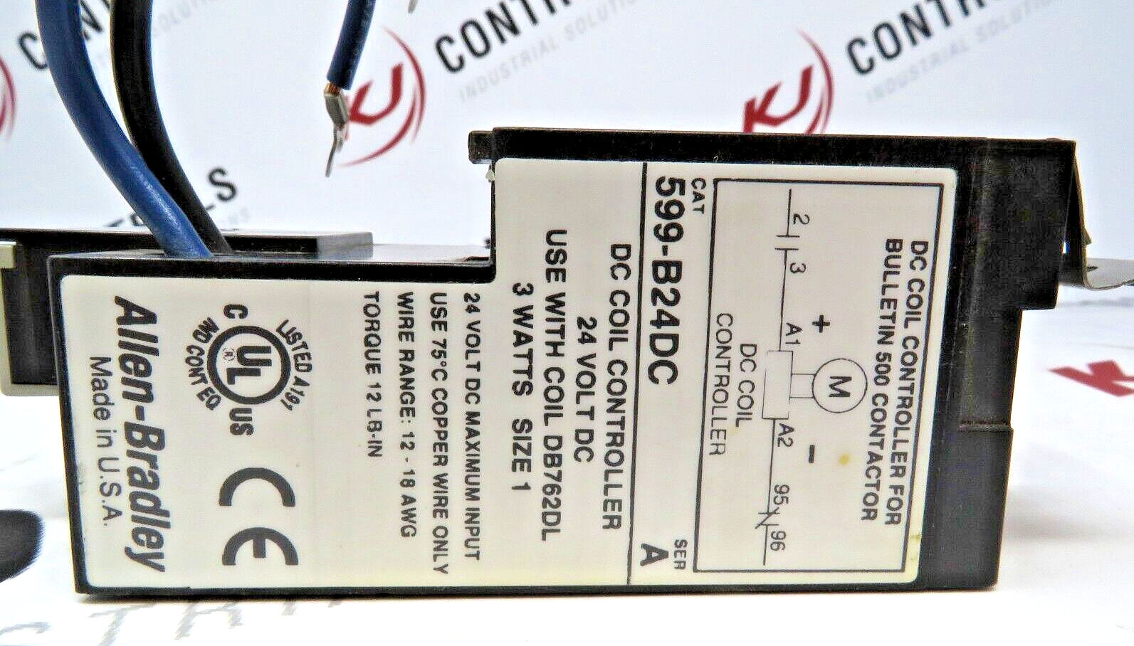 Allen-Bradley 599-B24DC 24VDC Coil Controller Kit for NEMA Size 0-1 Contactors