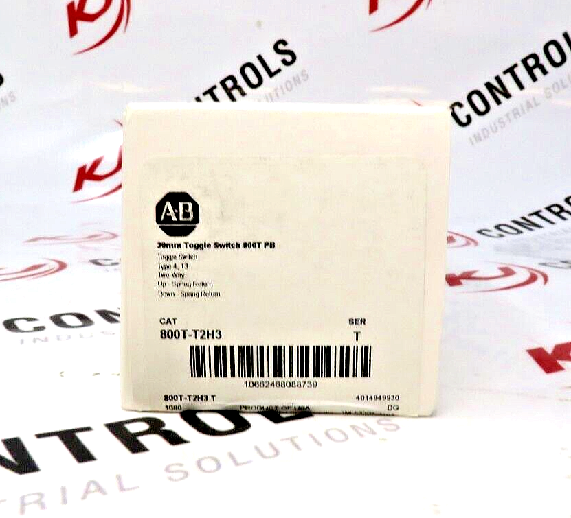 Allen-Bradley 800T-T2H3 30mm 2-Position Toggle Switch, Spring Return, No Contact
