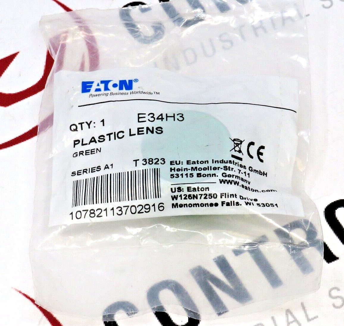 Eaton E34H3 30.5mm Green Plastic Indicating Light Lens