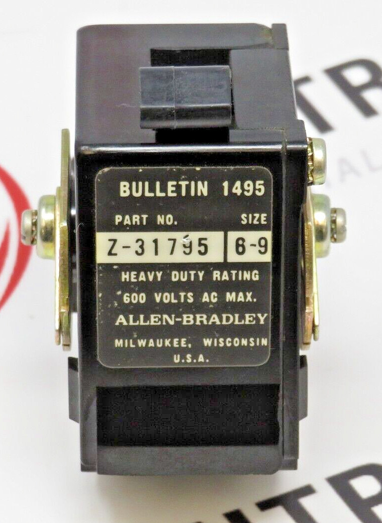 Allen-Bradley Z-31795 Auxiliary Switch Bulletin 1495 600V Size 6-9 Motor Starter