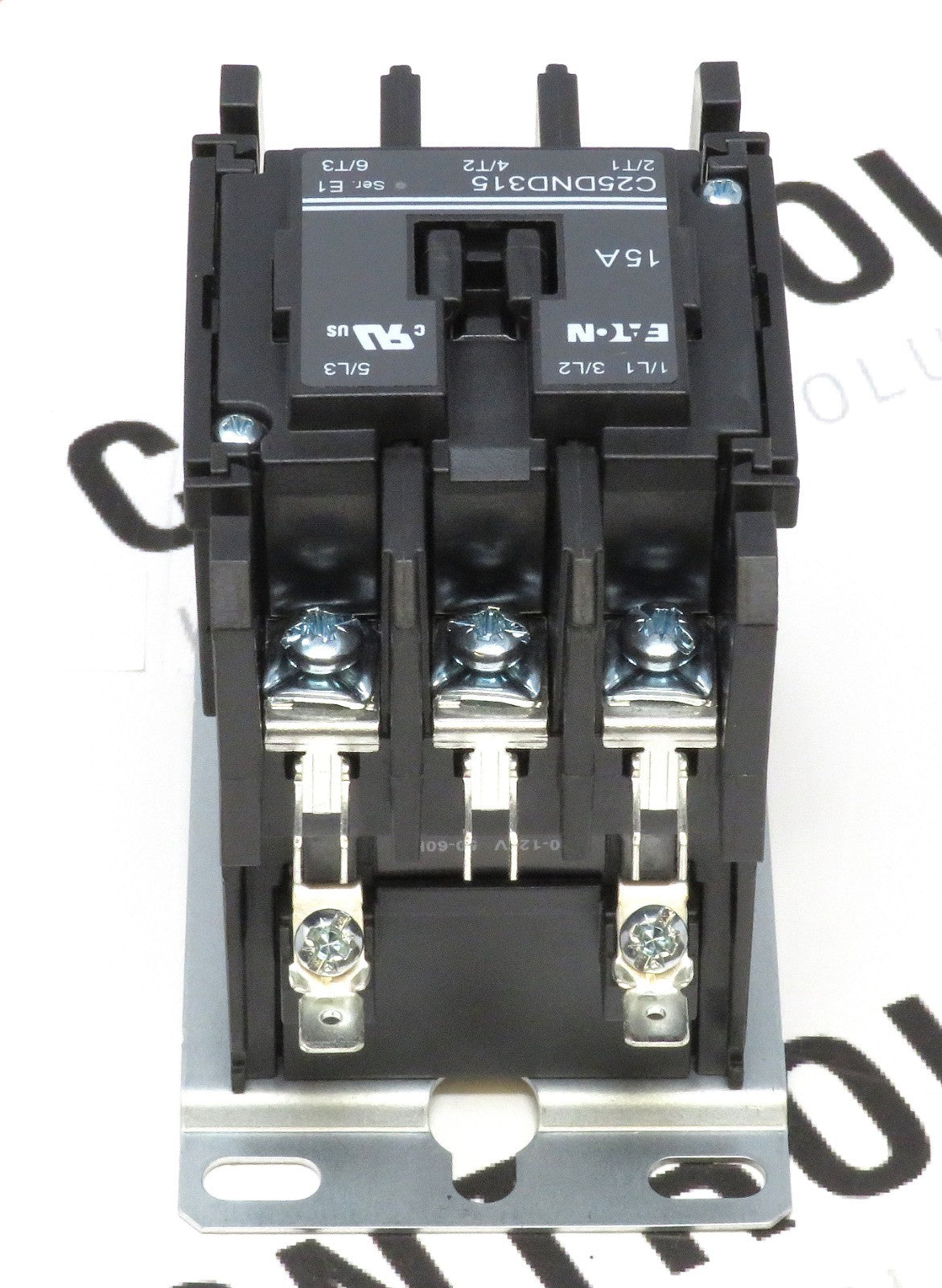 Eaton C25DND315A Definite Purpose Contactor 3-Pole 15A 120V Coil1